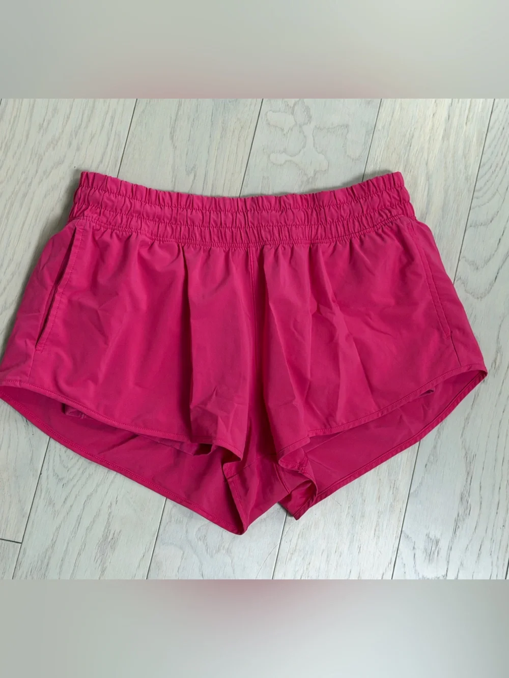 aerie Hot Pink Athletic Shorts with Elastic Waistband - Picture 1 of 4